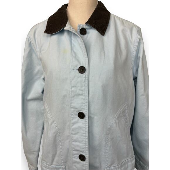 Land’s End Light Blue Canvas Barn Coat - Picture 5 of 9